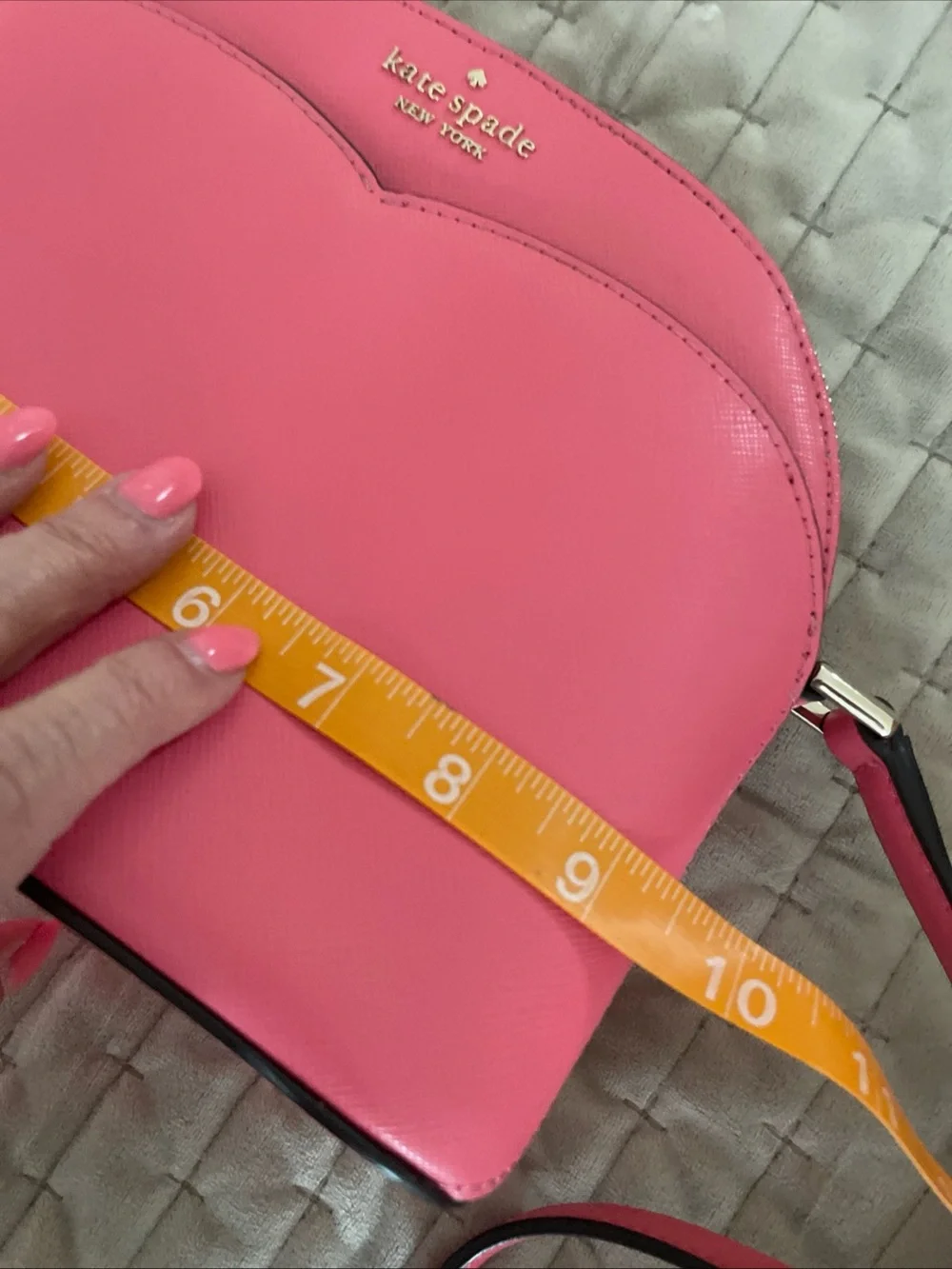 kate spade Pink Saffiano Scallop Crossbody Bag